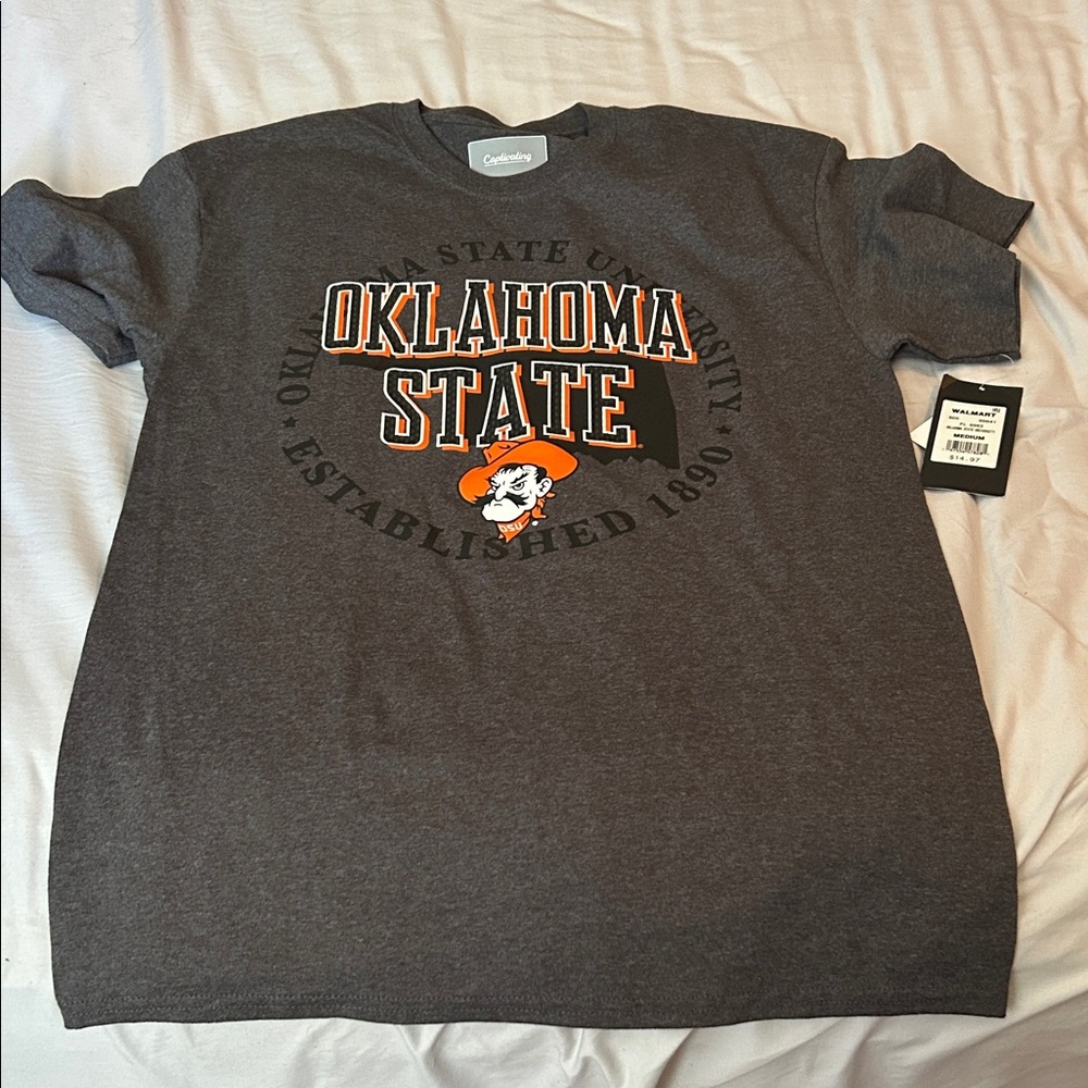 NWT‎ Oklahoma State University Gray T-Shirt